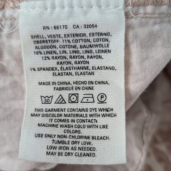 Anthropologie  Skinny Pants with Animal Print 26 - Picture 6 of 7